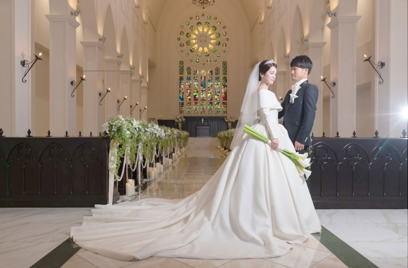 結婚式でフォトウェディングイメージ